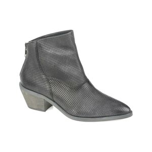 Journee Collection Signature Cassie Ankle Bootie Grey Leather 7